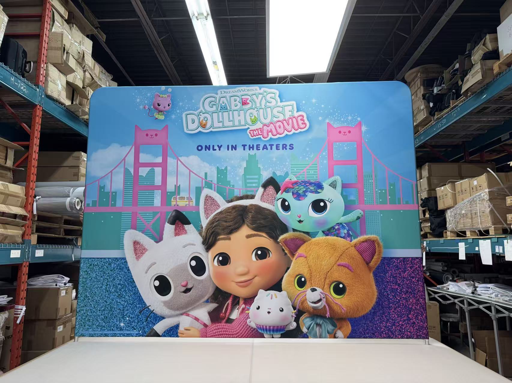 Large-format branded backdrop project