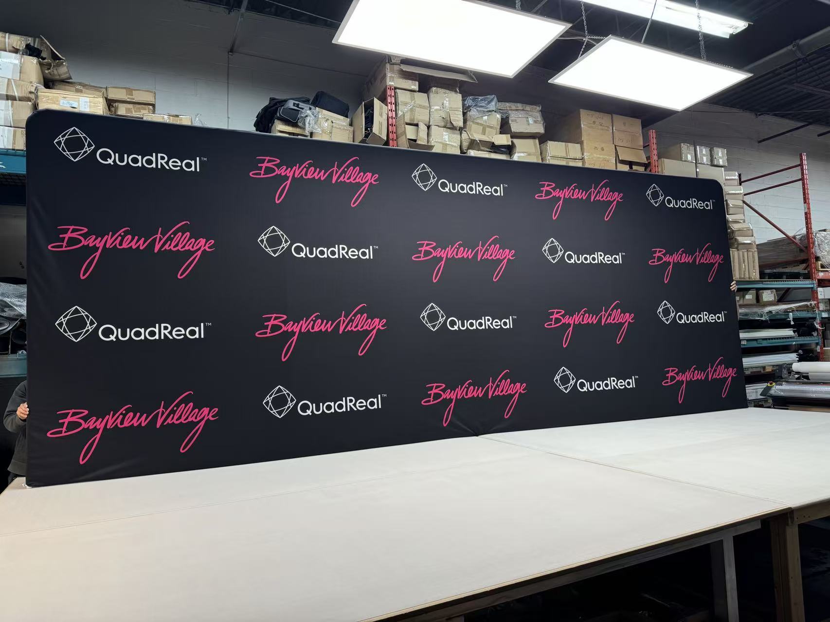 Event photo backdrop graphics