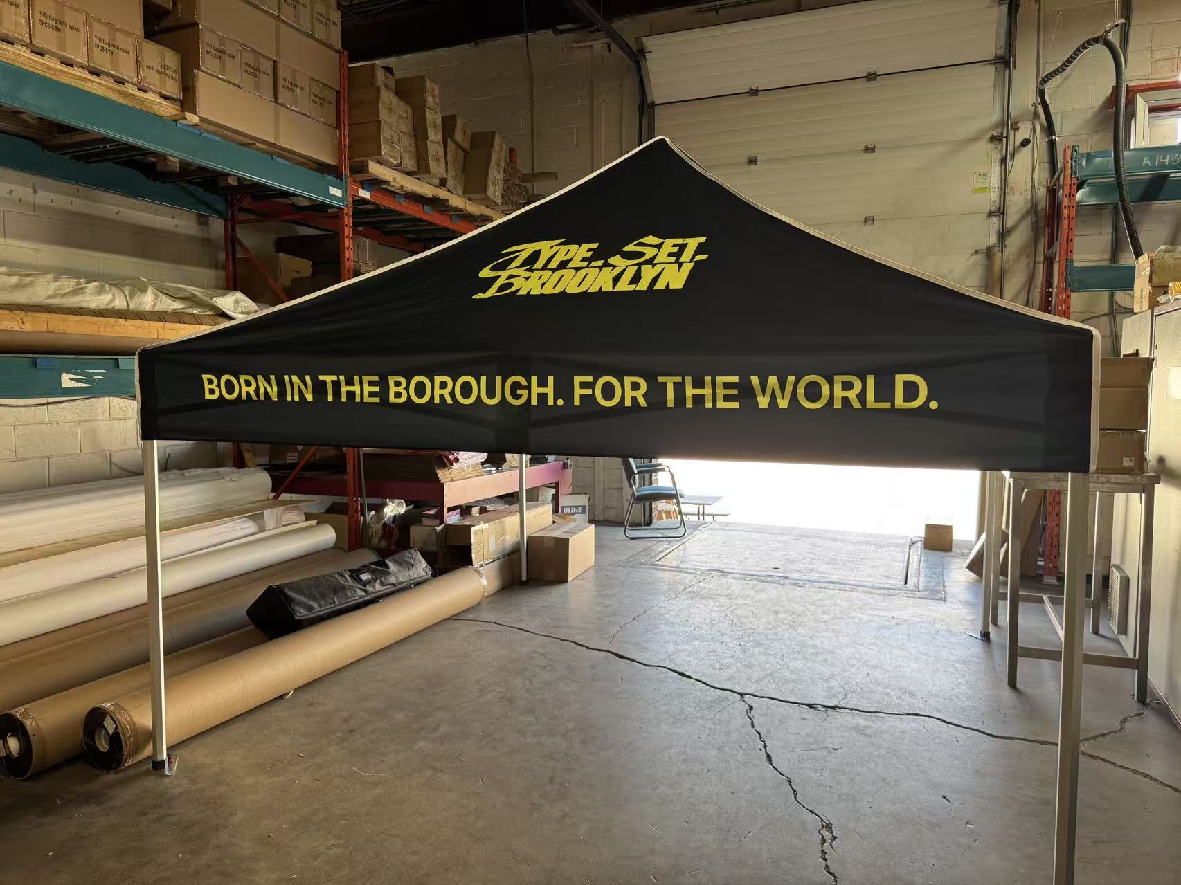 Custom printed event tent